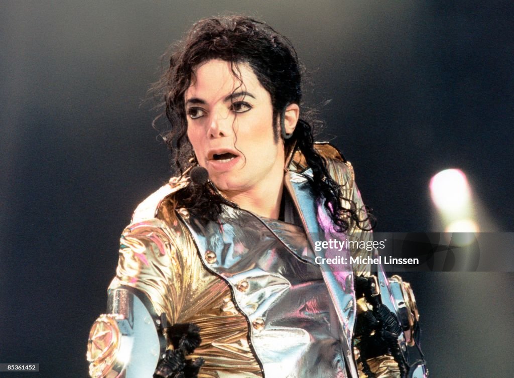 Mj Singer Photo of Michael JACKSON; Michael Jackson performing on stage at the ...