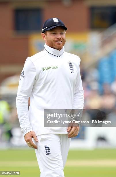 England's Ian Bell winning his 100th cap on day one of the second Investec Test match at Headingley, Leeds.