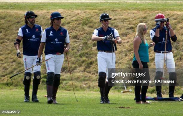The Duke of Cambridge before the Gloucestershire Festival of Polo at the Beaufort Polo Club near Tetbury, Gloucestershire.