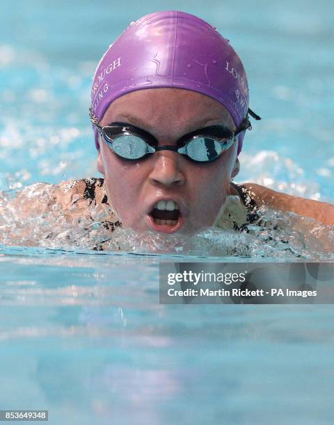 Eleanor Simmonds on her way to finishing third in the Women's MC 200m Individual Medley, during the British gas International Swimming Meet at the...