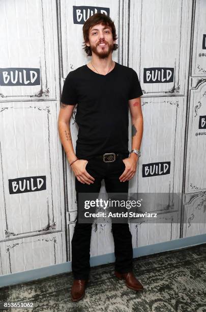 Singer Chris Janson discusses his new album "Everybody" at Build Studio on September 25, 2017 in New York City.