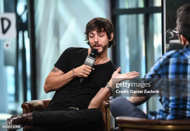 Musician Chris Janson attends the Build Series to discuss his new album 'Everybody' at Build Studio on September 25, 2017 in New York City.