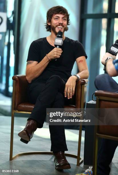 Singer Chris Janson discusses his new album "Everybody" at Build Studio on September 25, 2017 in New York City.