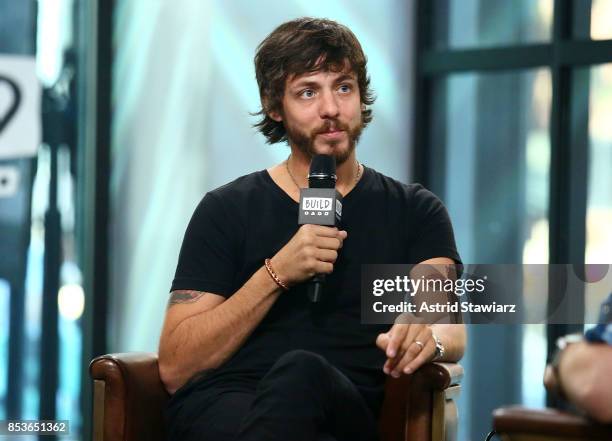 Singer Chris Janson discusses his new album "Everybody" at Build Studio on September 25, 2017 in New York City.