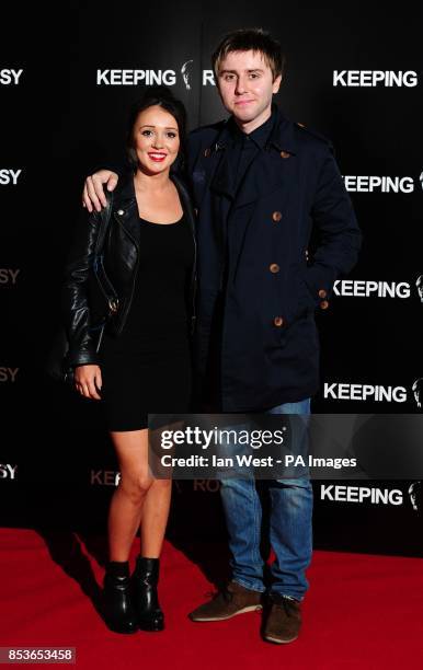 James Buckley and his wife Clair Meek attending the Keeping Rosy premiere at the Hackney Picturehouse, east, London.