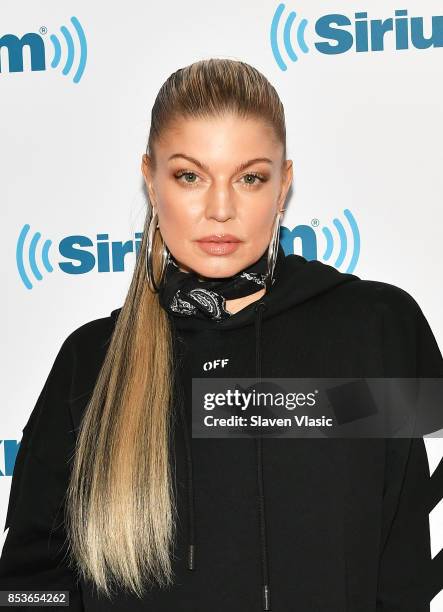 Singer/songwriter Fergie visits SiriusXM Studios on September 25, 2017 in New York City.