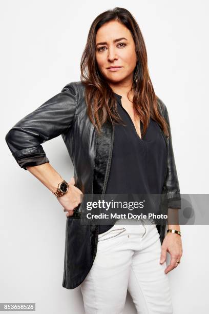 American actress, voice actress, screenwriter, producer, and director Pamela Adlon poses for a portraits at the Tribeca TV festival at Cinepolis...