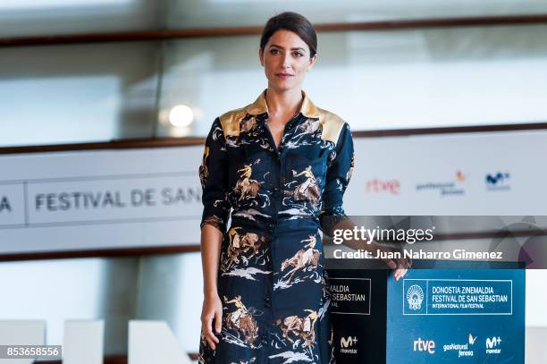 Barbara Lennie attends 'Una Especie de Familia' photocall during 65th San Sebastian Film Festival on September 25, 2017 in San Sebastian, Spain.