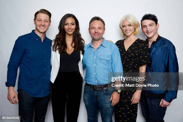 Ben McKenzie, Jessica Lucas, Danny Cannon, Erin Richards and Robin Lord Taylor of FOX's 'Gotham' pose for a portrait at the Tribeca TV festival at...