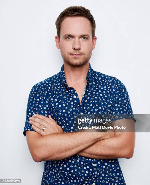 Patrick J Adams poses for a portrait at the Tribeca TV festival at Cinepolis Chelsea on September 23, 2017.