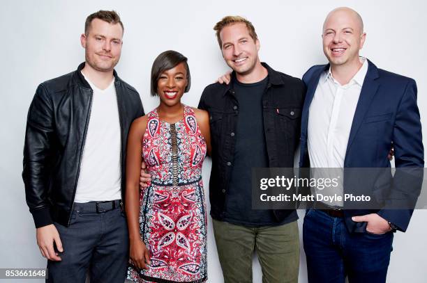 Beau Bauman, Rawson Marshall Thurber, Samira Wiley and Ryan Hansen pose for a portrait at the Tribeca TV festival at Cinepolis Chelsea on September...