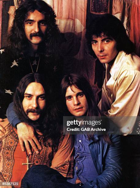 Photo of Ozzy OSBOURNE and BLACK SABBATH; L-R: Geezer Butler, Tony Iommi, Bill Ward, Ozzy Osbourne - posed, group shot
