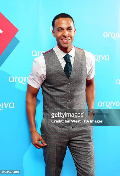 Marvin Humes arriving at the Arqiva Commercial Radio Awards at the Westminster Bridge Park Plaza Hotel, London.