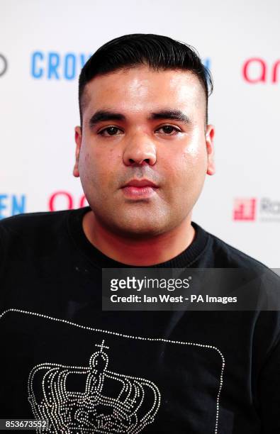Naughty Boy arriving at the Arqiva Commercial Radio Awards at the Westminster Bridge Park Plaza Hotel, London. PRESS ASSOCIATION Photo. Picture date:...