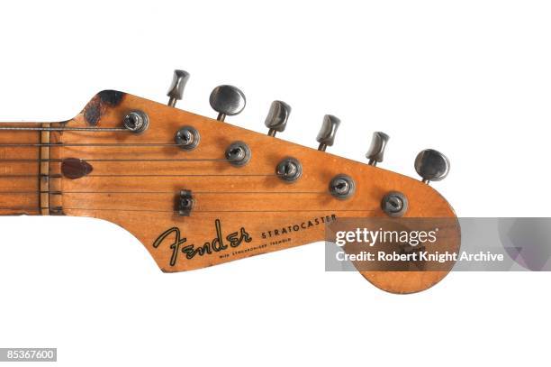 Circa 1970: Photo of GUITAR and FENDER STRATOCASTER and Stevie Ray VAUGHAN; One of his Stratocasters, Lenny - still life, studio