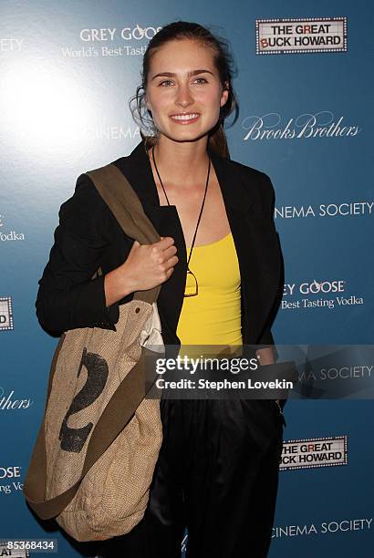 Lauren Bush attends The Cinema Society and Brooks Brothers screening of "The Great Buck Howard" at the Tribeca Grand Screening Room on March 10, 2009...