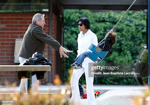 Wolfgang Puck and his wife Gelila Assefa sighting on March 10, 2009 in West Hollywood, California.