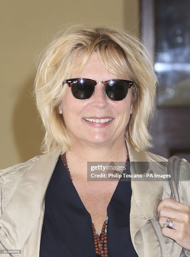 Jennifer Saunders Arrives At Buckingham Palace In London For The jennifer-saunders-arrives-at-buckingham-palace-in-london-for-the
