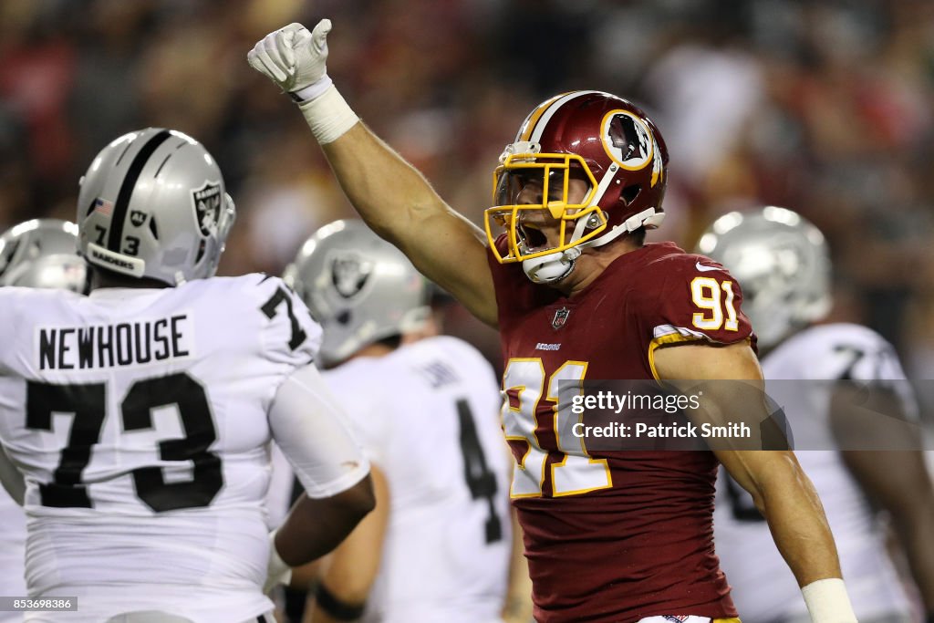 Oakland Raiders v Washington Redskins