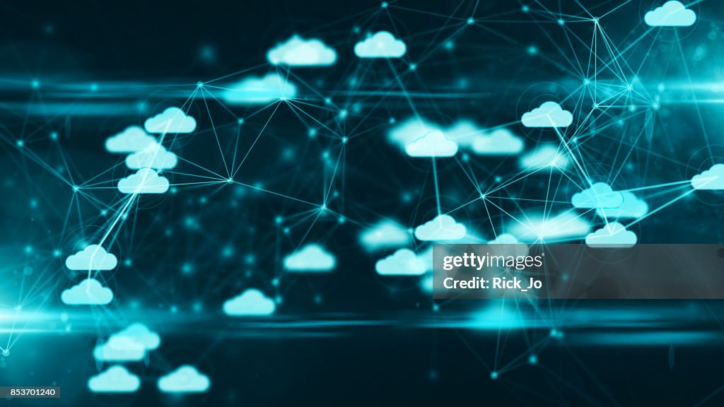 Angeschlossenen Geräte Internet der Dinge (IoT) Cloud-computing-Datennetz