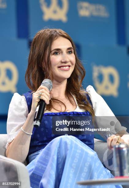 Actress Carice van Houten during the 'Bits & Pretzels Founders Festival' at ICM Munich on September 25, 2017 in Munich, Germany.