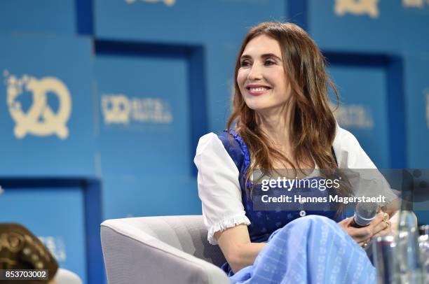 Actress Carice van Houten during the 'Bits & Pretzels Founders Festival' at ICM Munich on September 25, 2017 in Munich, Germany.
