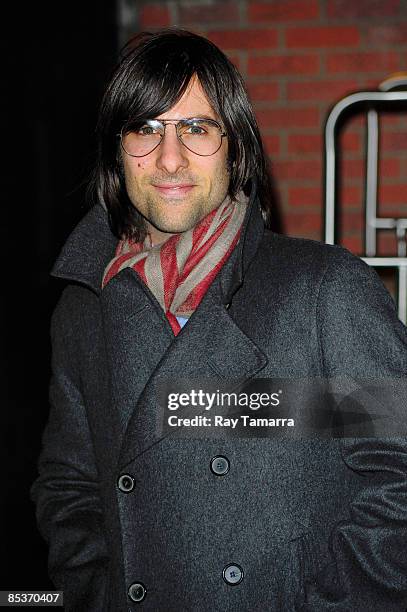 Actor Jason Schwartzman attends The Cinema Society and Brooks Brothers screening of "The Great Buck Howard" at the Tribeca Grand Screening Room on...