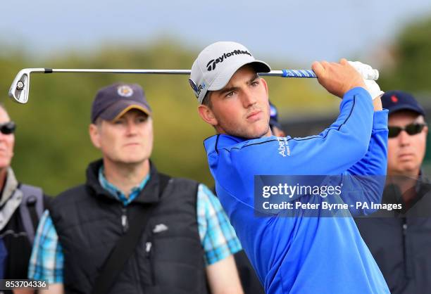 Scotland's Neil Bradley during practice day two of the 2014 Open Championship at Royal Liverpool Golf Club, Hoylake.