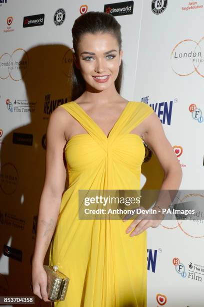 Amy Jackson attends the opening night of the fifth edition of the London Indian Film Festival at Cineworld, Haymarket, London, for its opening film...