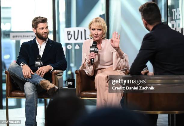 Mike Vogel and Anne Heche attend the Build Series to discuss the new show 'The Brave' at Build Studio on September 25, 2017 in New York City.