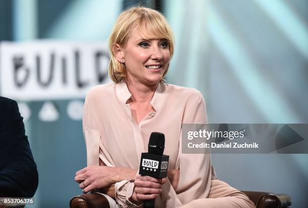 Anne Heche attends the Build Series to discuss the new show 'The Brave' at Build Studio on September 25, 2017 in New York City.