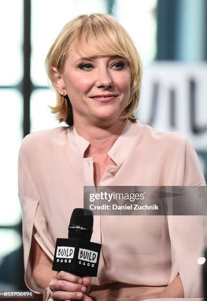 Anne Heche attends the Build Series to discuss the new show 'The Brave' at Build Studio on September 25, 2017 in New York City.