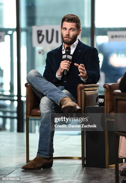 Mike Vogel attends the Build Series to discuss the new show 'The Brave' at Build Studio on September 25, 2017 in New York City.