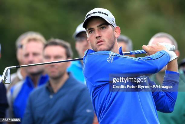 Scotland's Bradley Neil during practice day four of the 2014 Open Championship at Royal Liverpool Golf Club, Hoylake.