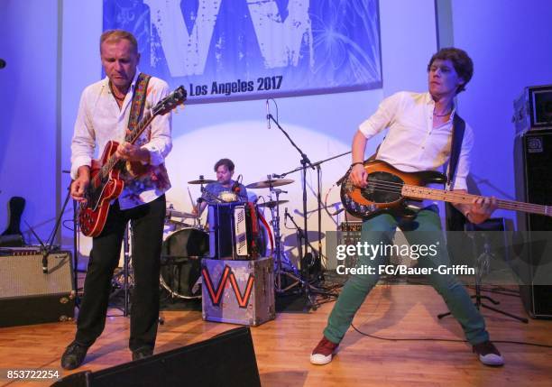 Ukrainian Band Vopli Vidopliassova play in front of an audience of 300 at the LA Ukrainian Center on September 09, 2017 in Los Angeles, California.