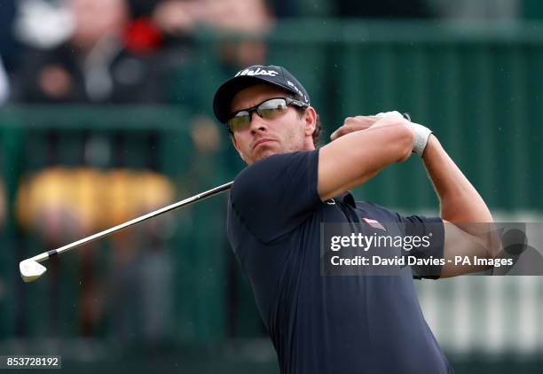 Australia's Adam Scott during day three of the 2014 Open Championship at Royal Liverpool Golf Club, Hoylake.