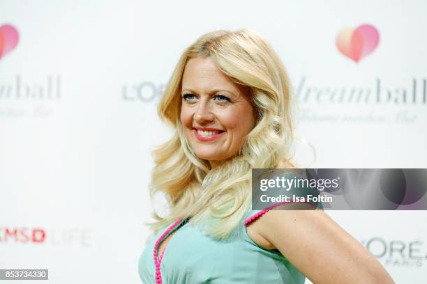 German presenter Barbara Schoeneberger attends the Dreamball 2017 at Westhafen Event & Convention Center on September 20, 2017 in Berlin, Germany.