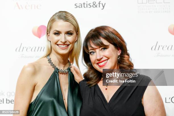 Model Lena Gercke and Ruth Neri attends the Dreamball 2017 at Westhafen Event & Convention Center on September 20, 2017 in Berlin, Germany.