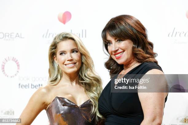 Dutch presenter Sylvie Meis and Ruth Neri attends the Dreamball 2017 at Westhafen Event & Convention Center on September 20, 2017 in Berlin, Germany.