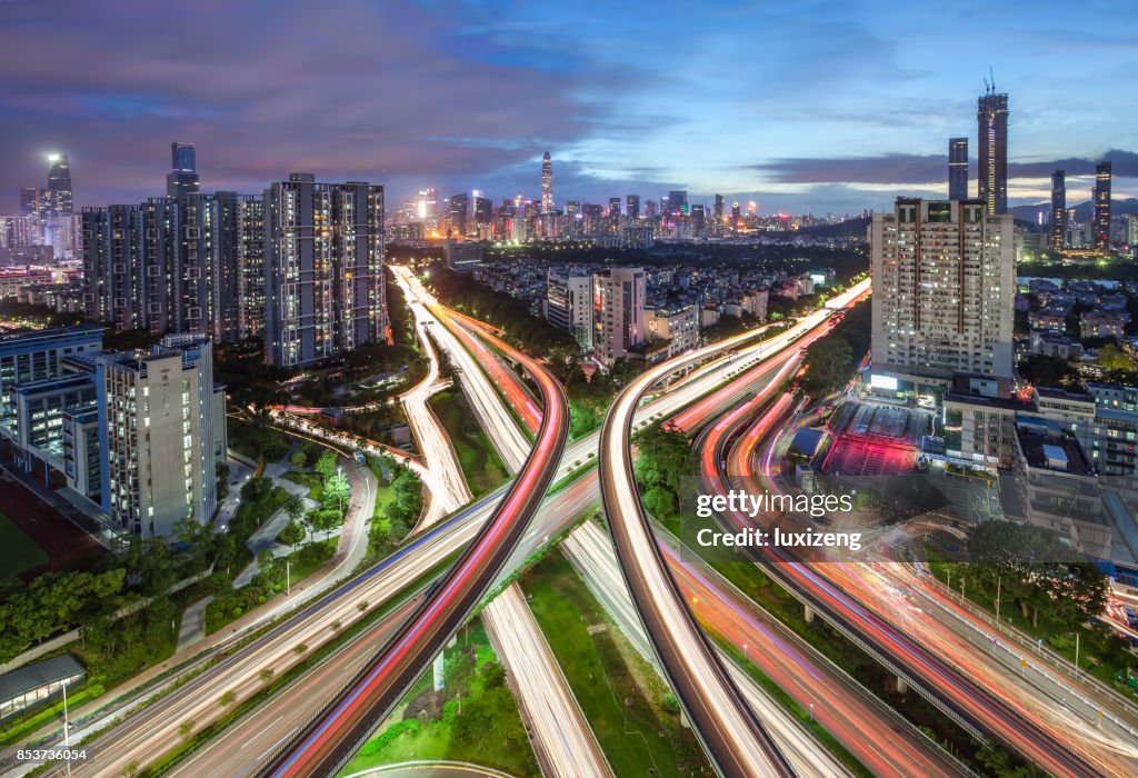 Städtischen Skyline von Shenzhen