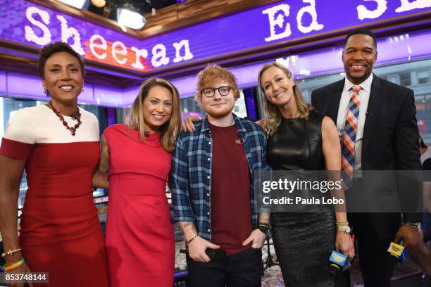 Ed Sheeran is a guest on "Good Morning America," Monday, September 25 airing on the Walt Disney Television via Getty Images Television Network. ROBIN...