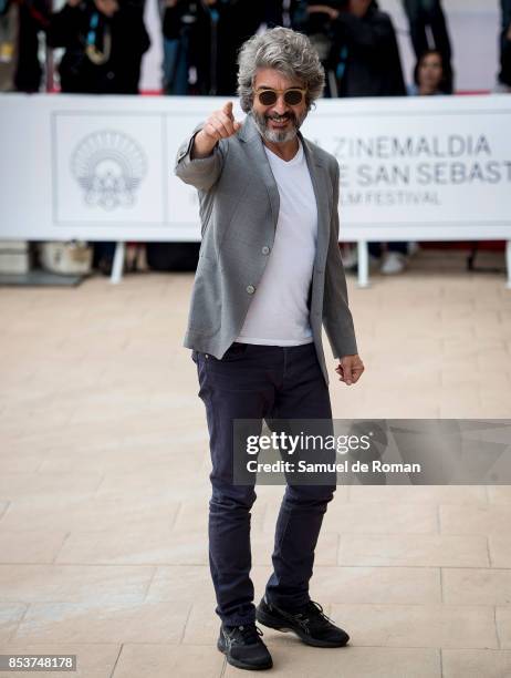 Ricardo Darin is seen arriving at 65th San Sebastian Film Festival on September 25, 2017 in San Sebastian, Spain.