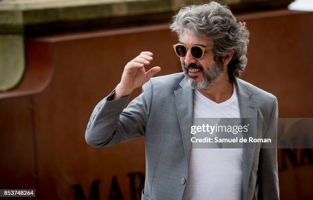 Ricardo Darin is seen arriving at 65th San Sebastian Film Festival on September 25, 2017 in San Sebastian, Spain.