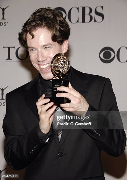 John Gallagher, Jr., winner Best Performance by a Featured Actor in a Musical for "Spring Awakening"