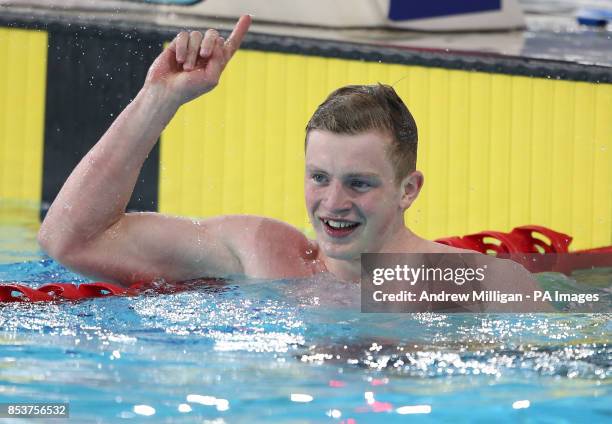 England's Adam Peaty wins the Mens 100m Breastroke at Tollcross Swimming Centre during the 2014 Commonwealth Games in Glasgow.