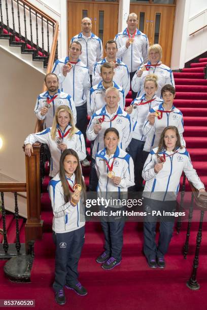 Scotland's judo team of Matt Purssey, Chris Sherrington, Euan Burton, Andrew Burns, Sarah Adlington, John Buchanan, Patrick Dawson, Sally Conway,...