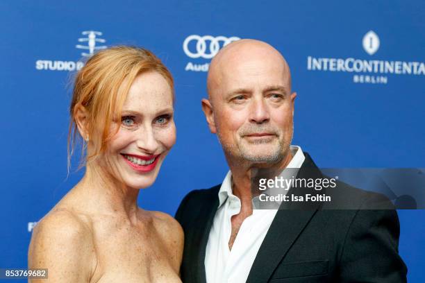 German actress Andrea Sawatzki and her husband German actor Christian Berkel during the 6th German Actor Award Ceremony at Zoo Palast on September...
