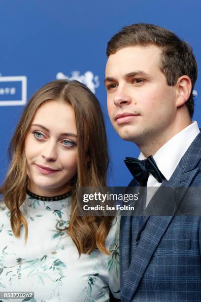 German actress Mercedes Mueller and guest during the 6th German Actor Award Ceremony at Zoo Palast on September 22, 2017 in Berlin, Germany.