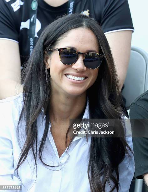 Meghan Markle attends a Wheelchair Tennis match during the Invictus Games 2017 at Nathan Philips Square on September 25, 2017 in Toronto, Canada