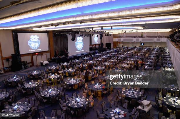 View of the ballroom during the 32nd Annual Great Sports Legends Dinner To Benefit The Miami Project/Buoniconti Fund To Cure Paralysis Legends...